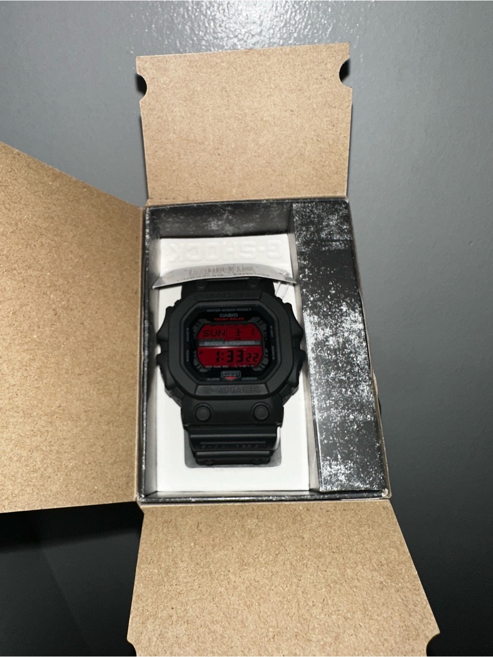 Brand new limited edition King G-Shock black and bold red series.